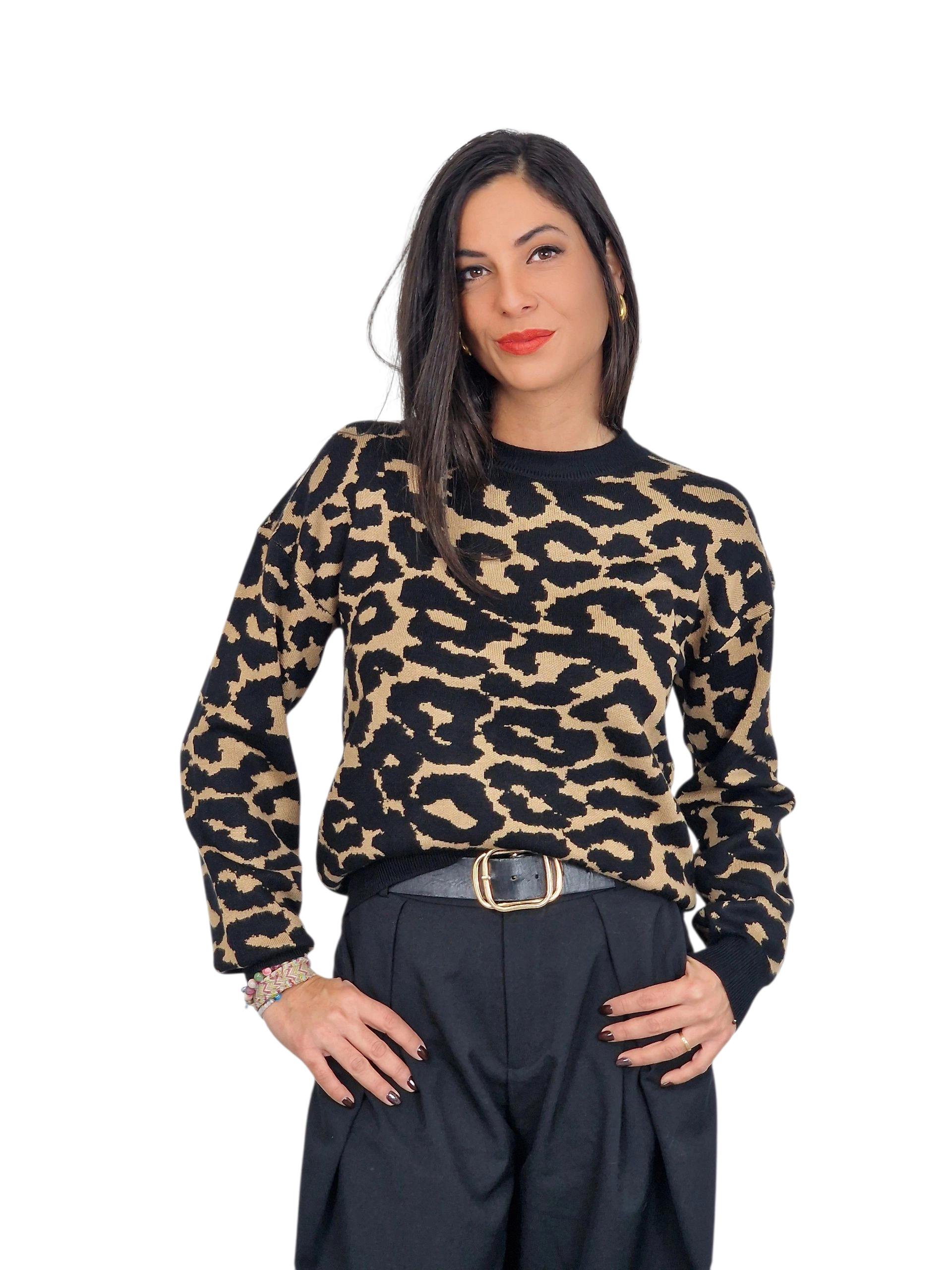 SUETER ANIMAL PRINT LEOPARDO