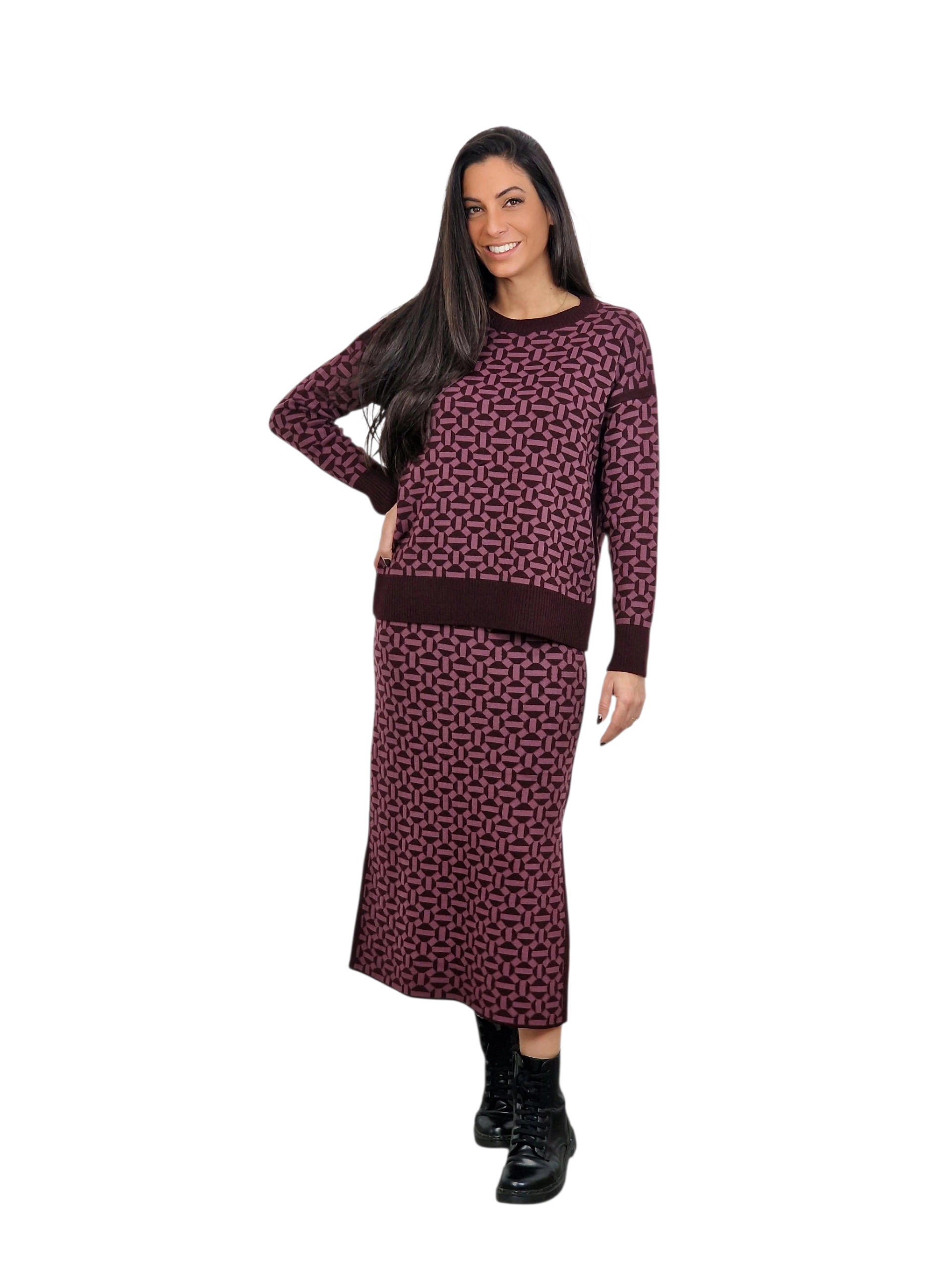 SUETER ESTAMPADO GEOMÉTRICO