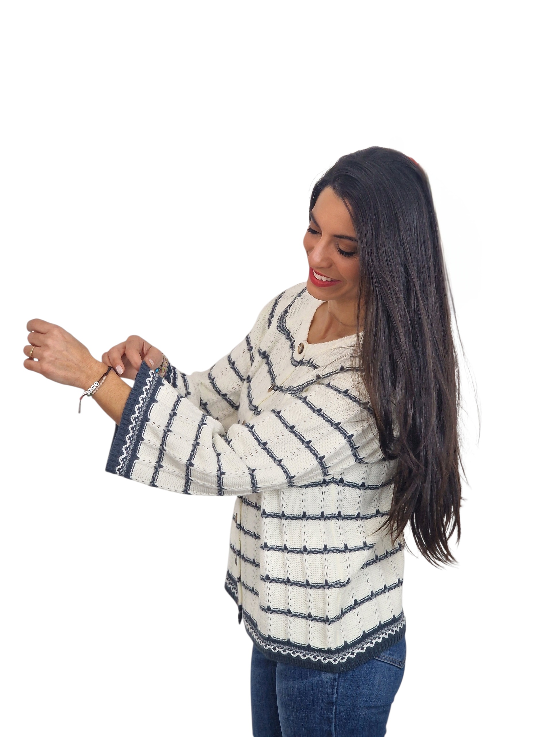 CHAQUETA MANGA TROMPETA