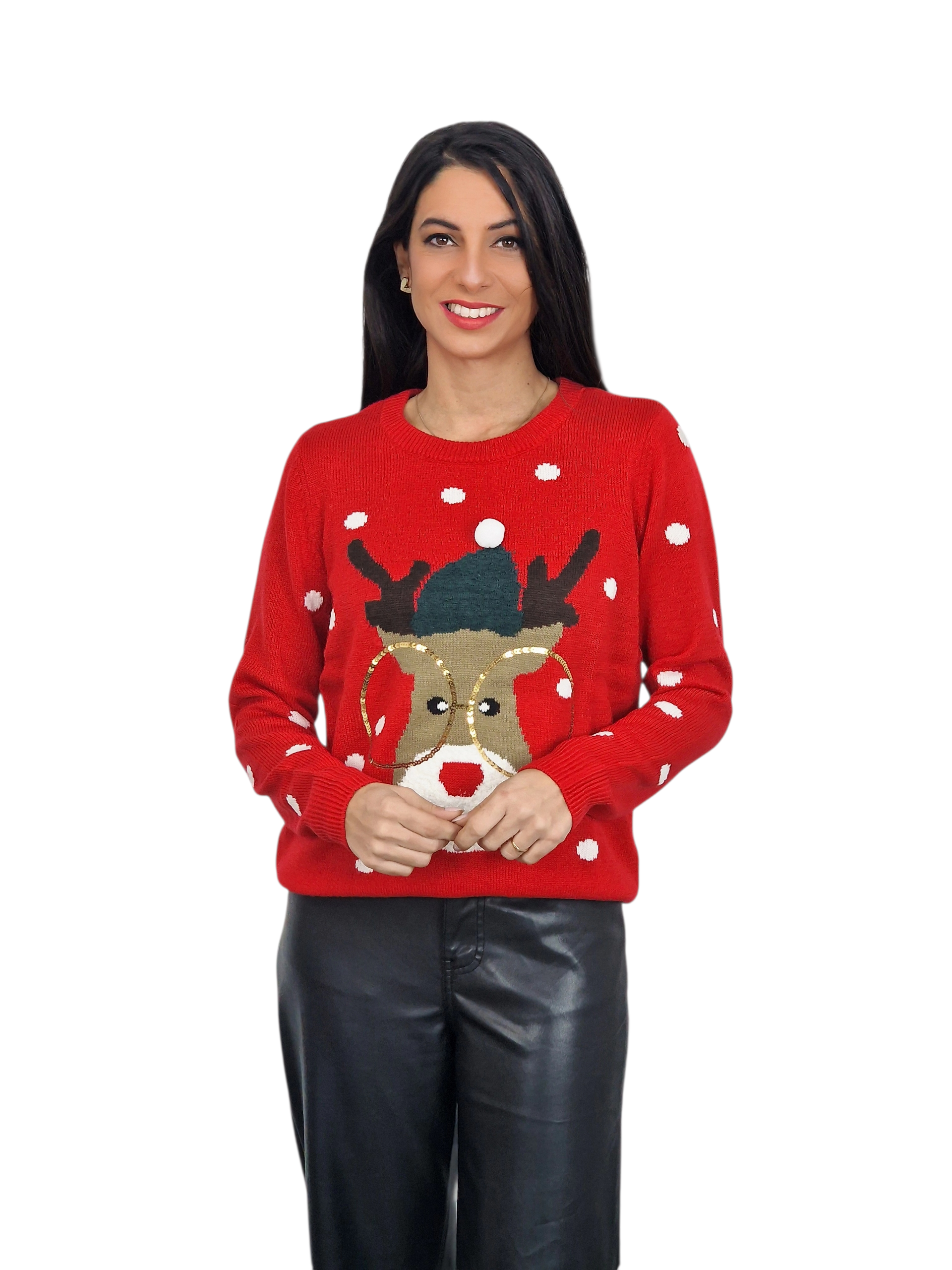 SUETER NAVIDEÑO GAFAS RENO