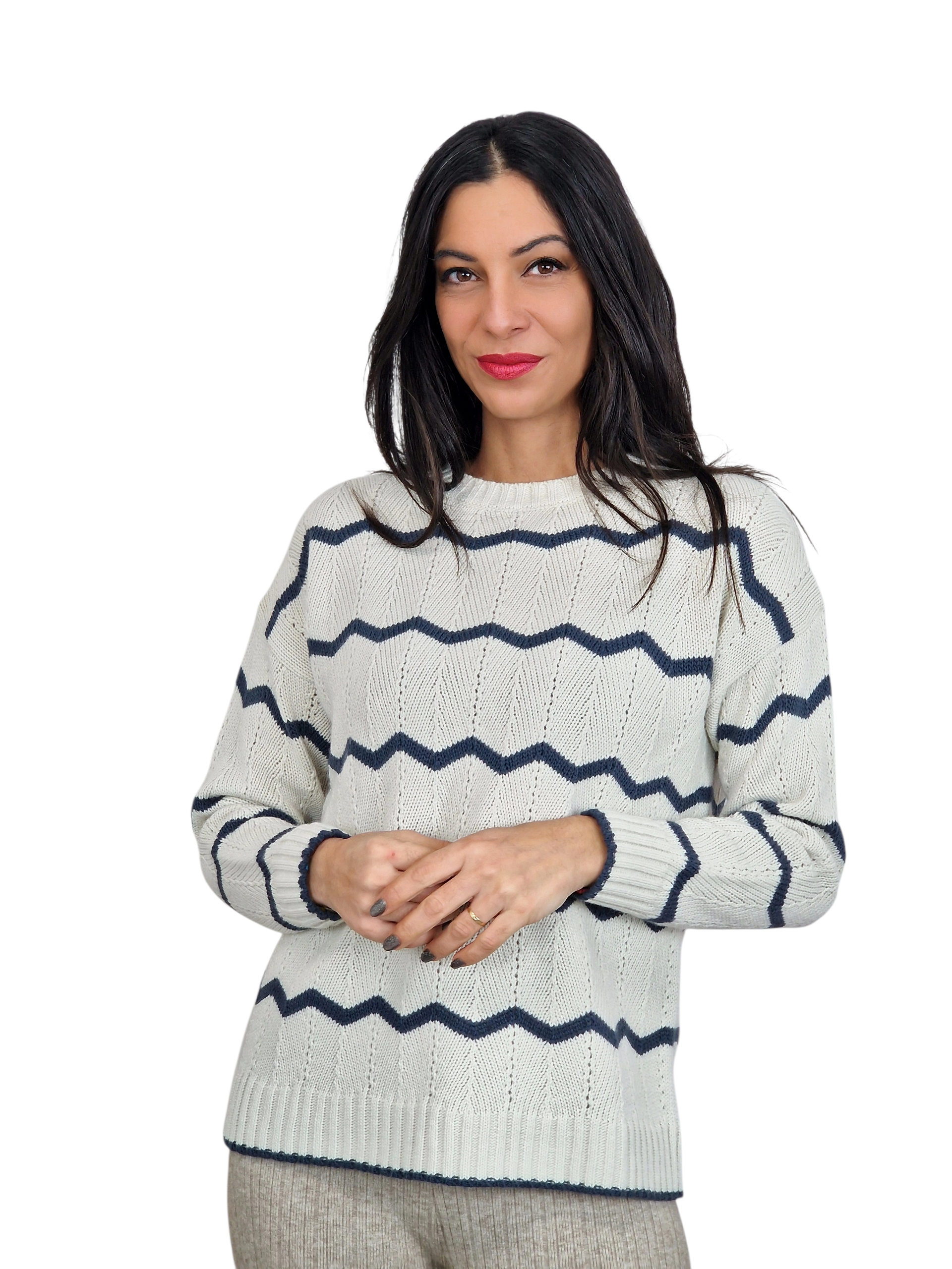 SUETER ESTAMPADO PICOS