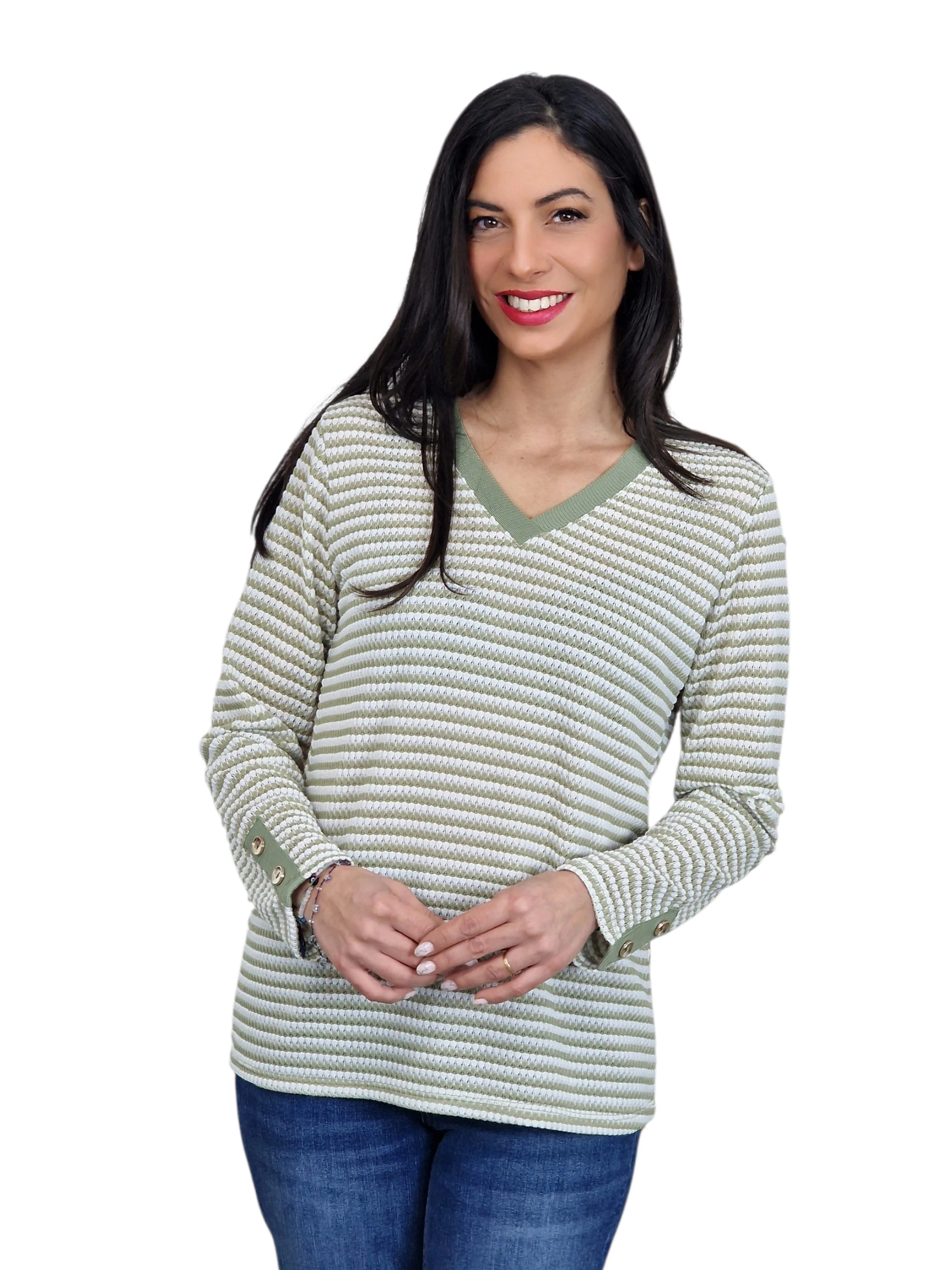 SUETER BOTONES PUÑO