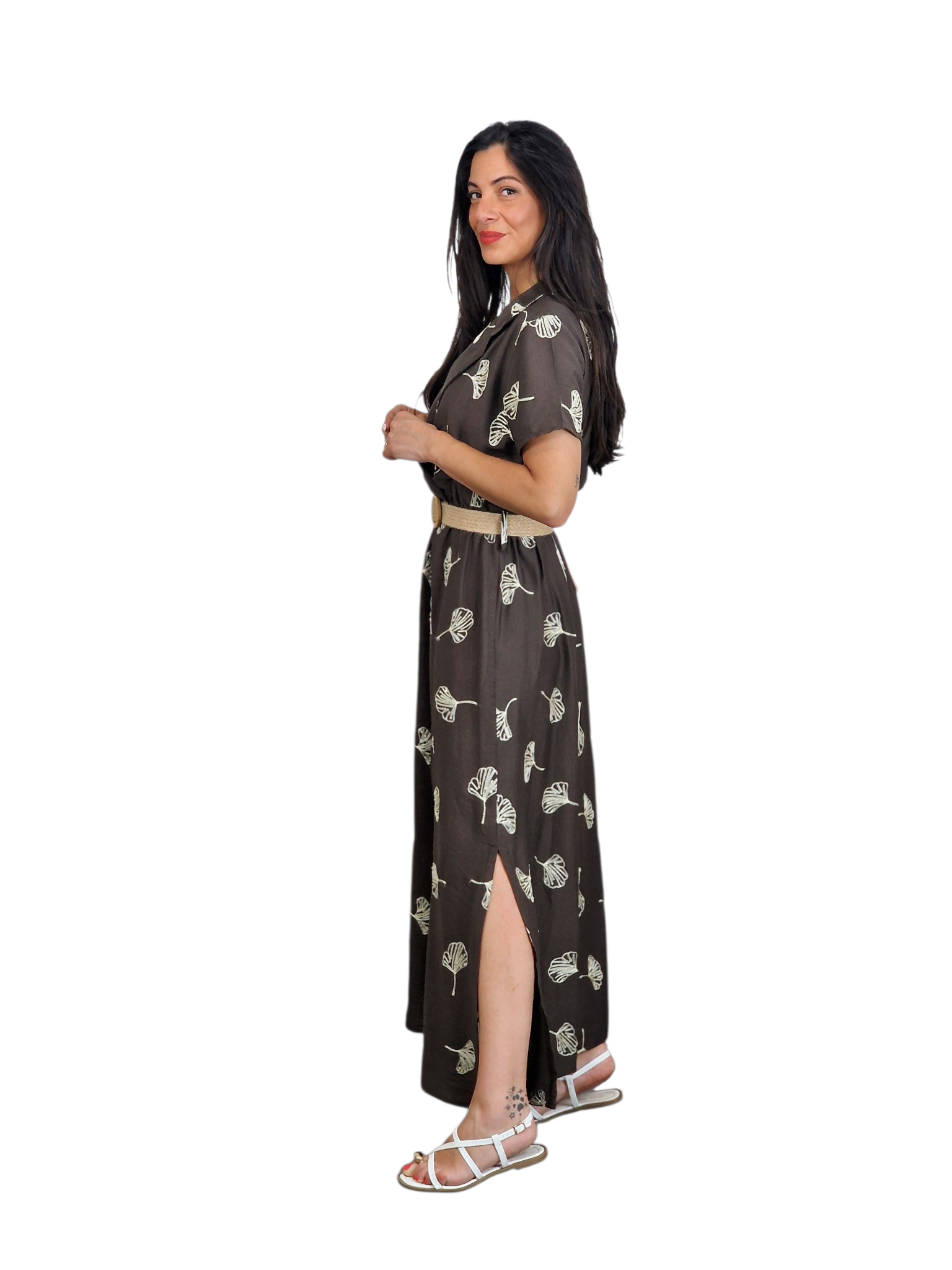 VESTIDO CINTO RAFIA - Imagen 2