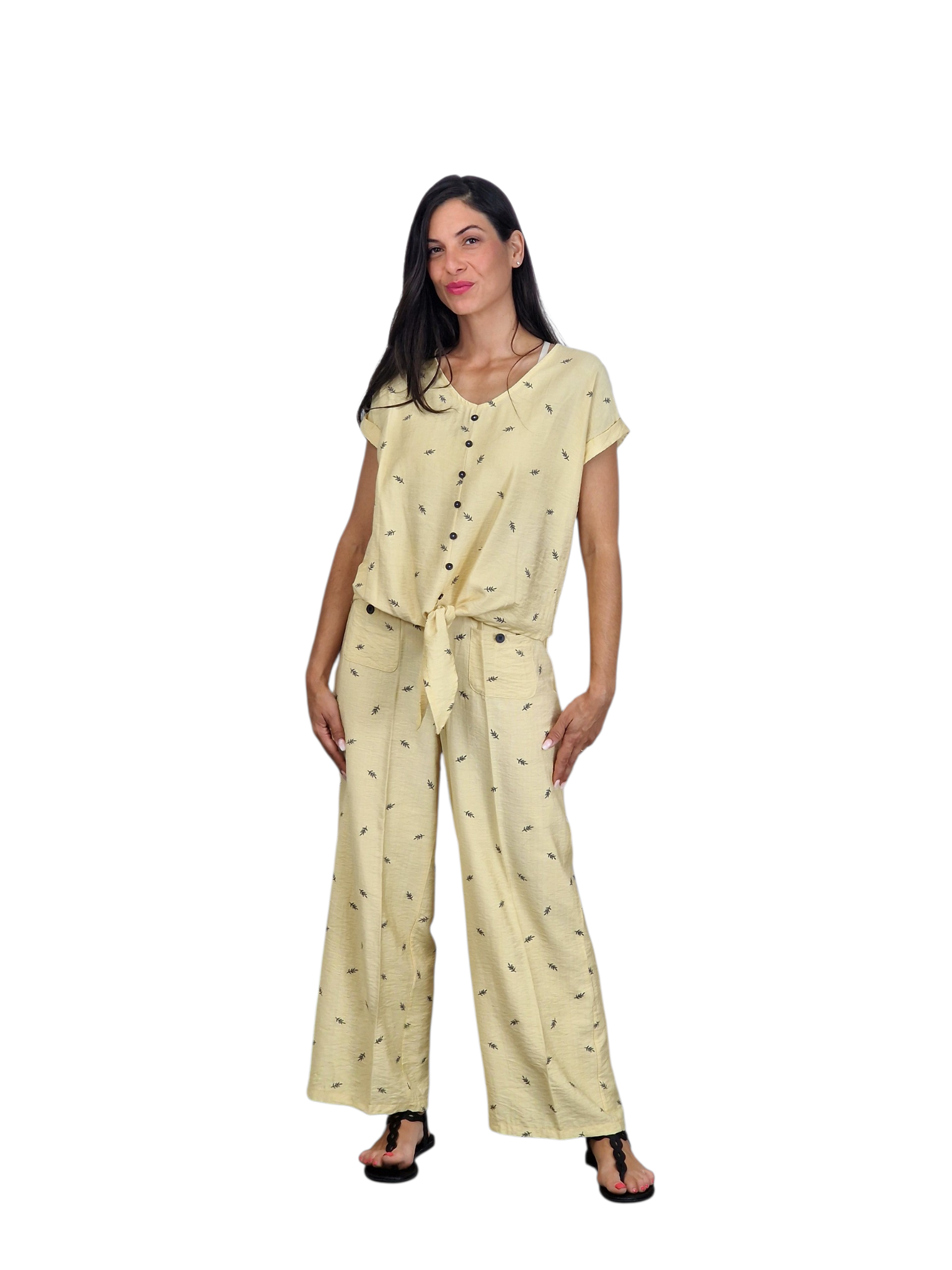 PANTALÓN HOJITAS