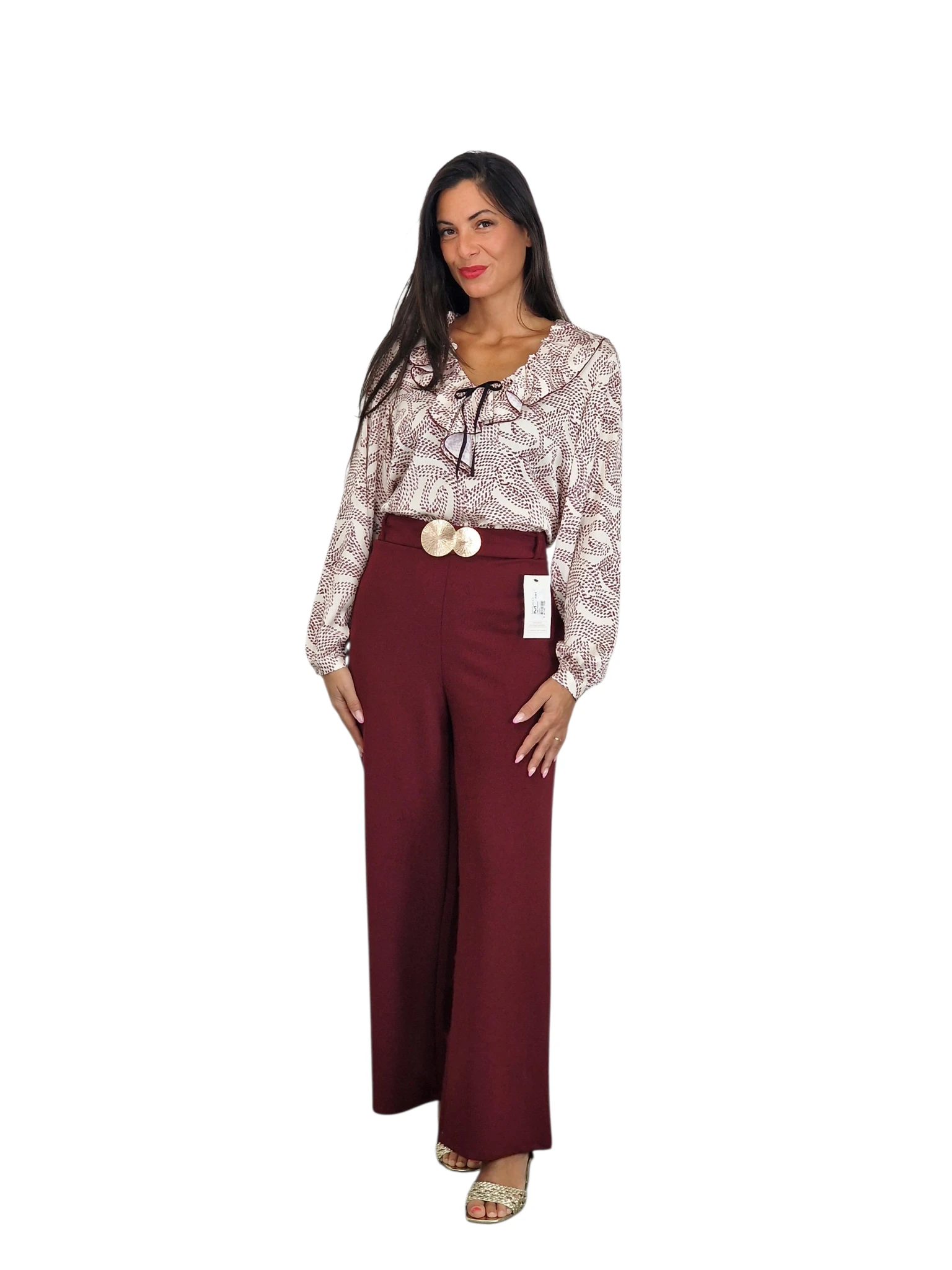 PANTALON CIRCULOS METÁLICOS